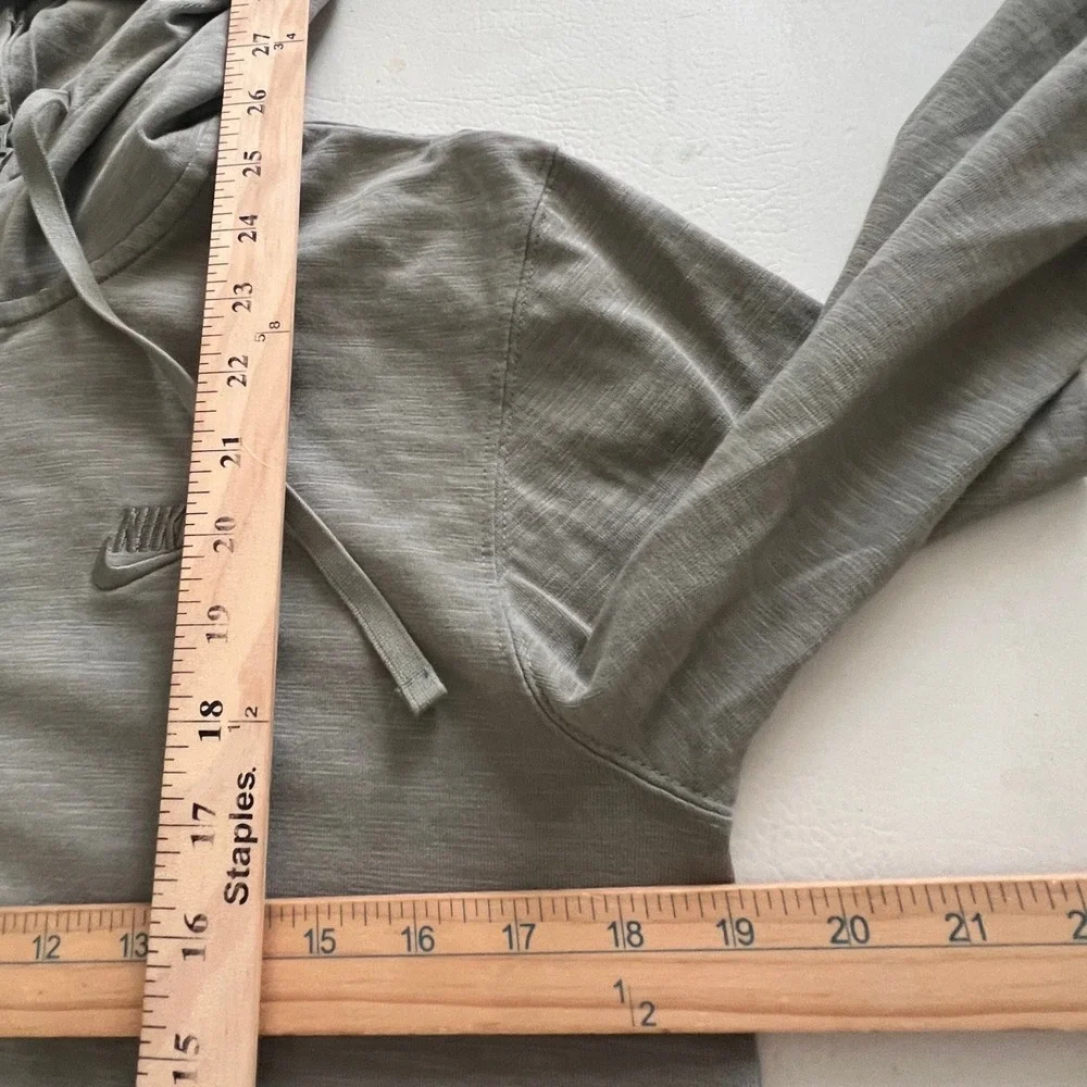 Nike Hoodie Men Small Sage Green NBA All Star Full Zip Slub Knit Sportswear